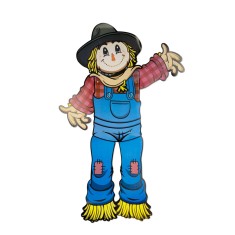 Decoratiune de toamna &ndash; sperietoare cu membre mobile &ndash; din hartie &ndash; 91,4 cm Best CarHome