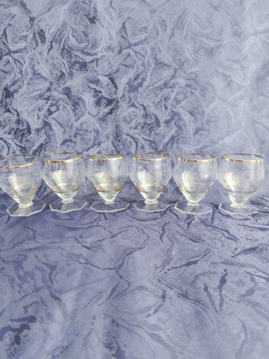 Pahare deosebite anii &#039;60, set 6 buc