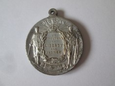 Australia medalia:Victorie-Pace WWI-Triumful libertatii si dreptatii 1919 foto