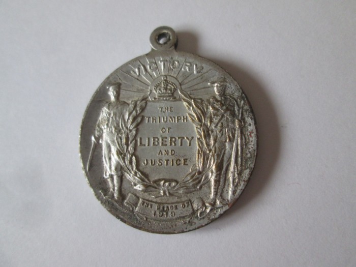Australia medalia:Victorie-Pace WWI-Triumful libertatii si dreptatii 1919