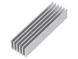Radiator aluminiu extrudat cu aripioare 75x21x14mm