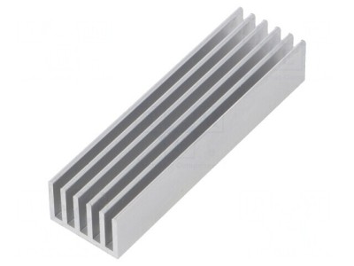 Radiator aluminiu extrudat cu aripioare 75x21x14mm foto