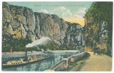 2549 - ORSOVA, Danube Kazan, ship, carriage, Romania - old postcard - unused, Necirculata, Printata