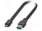 Cablu USB 3.2 A la C 1m negru PHOENIX CONTACT - 5Gbps