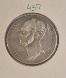 437 Netherlands, Olanda ,1 Gulden - Willem II, 1848, argint, KM#66, Europa