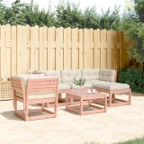 Gossi set mobilier de gradina cu perne, 5 piese, lemn masiv douglas