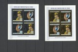 DR CONGO 2004 GEOLOGIE ROCI MINERALE GOLD AND SILVER FOIL, Nestampilat