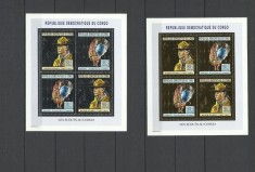 DR CONGO 2004 GEOLOGIE ROCI MINERALE GOLD AND SILVER FOIL foto