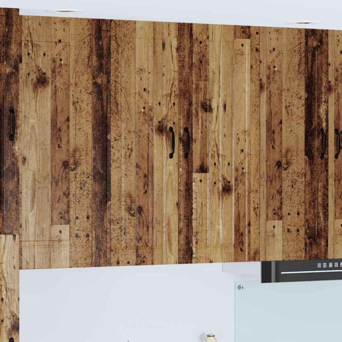 vidaXL Dulap suspendat de bucătărie Lemn Vechi 80 x 31 x 100 cm 885153