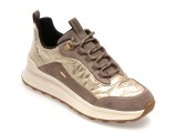Pantofi sport GEOX gri, D46WPD, din material textil si piele naturala