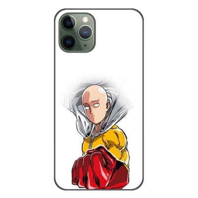 Husa compatibila cu Apple iPhone 11 Pro Max Silicon Gel Tpu Model One Punch Man Saitama foto