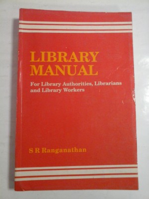 LIBRARY MANUAL - SARA RANGNATHAN foto