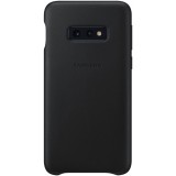 Husa Piele Samsung Galaxy S10e G970, Leather Cover, Neagra, Resigilat EF-VG970LB