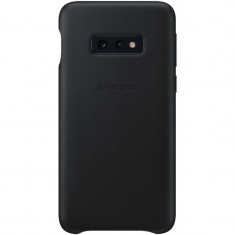 Husa Piele Samsung Galaxy S10e G970, Leather Cover, Neagra EF-VG970LBEGWW