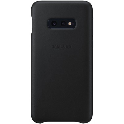 Husa Piele Samsung Galaxy S10e G970, Leather Cover, Neagra, Resigilat EF-VG970LB foto