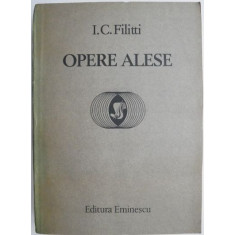 Opere alese &ndash; I. C. Filitti