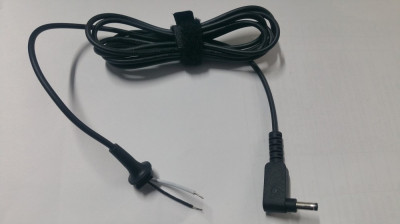 Cablu cu mufa si led pentru alimentator laptop ASUS 4.0 x 1.35mm 1.5M foto