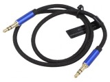 Cablu Audio Jack 3,5mm 3pin 0,5m Negru, Vention