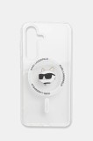 Karl Lagerfeld husă pentru telefon Samsung Galaxy S25 culoarea transparent, KLHMS25SHLSCHH