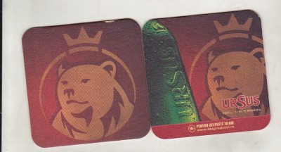 bnk div Suport de carton pentru halba/pahar bere - coaster - Ursus foto