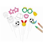 Set 10 propsuri foto pentru petrecere Fotbal party, Oem