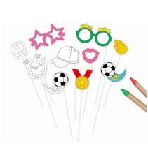 Set 10 propsuri foto pentru petrecere Fotbal party