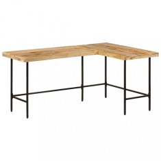 vidaXL Birou 165x110x77 cm din lemn masiv de mango și fier 353333