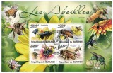 Timbre Burundi 2011 - Fauna: Albine/Apicultura, Insecte, Colita