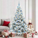 VidaXL Brad de Crăciun artificial cu 300 LED Verde 180 cm PE și PVC 3397621