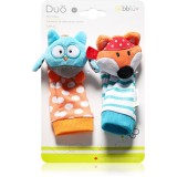 BBL&Uuml;V D&uuml;o șosete cu zornăitoare Owl / Fox 2 buc