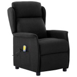 Cumpara ieftin Scaun de masaj Negru 93.5 x 67.5 x 101.5 cm tesatura