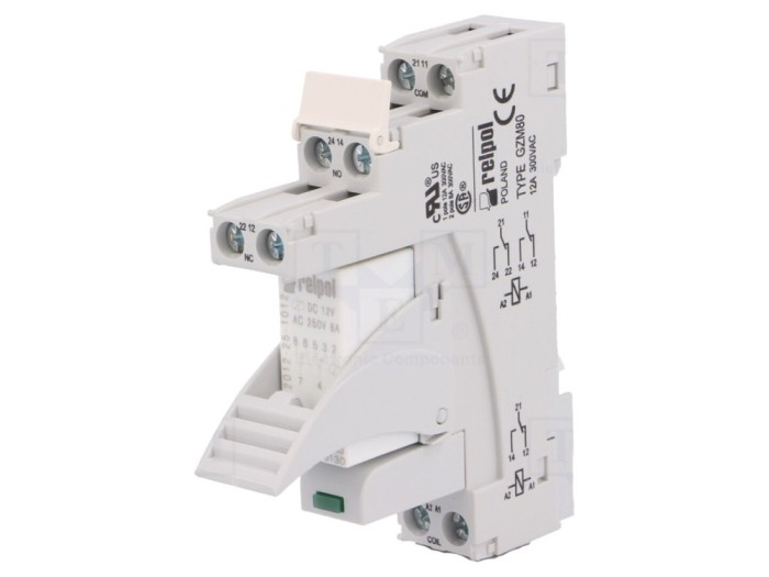 Releu intermediar DPDT 12VDC 8A