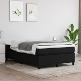 Gossi pat box spring cu saltea, negru, 120x200 cm, textil