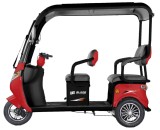 Triciclu electric Blade CAB X3 1200W cu acoperis, 2 locuri, rosu-negru