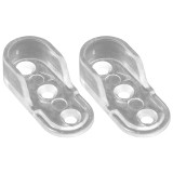 Cumpara ieftin Set 2 Suporti din plastic pentru bara ovala, interior 16 mm, transparent