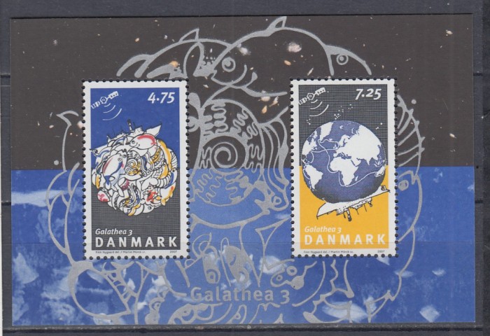 DANEMARCA 2007 GALATHEA 3 BLOC MNH