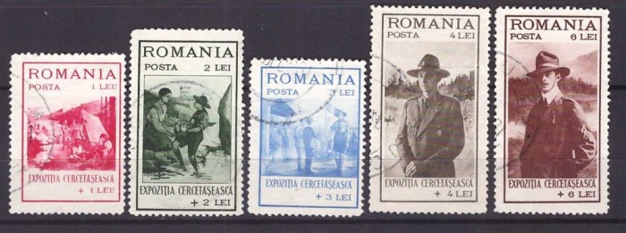 1931 - Expozitia Cercetaseasca serie stampilata
