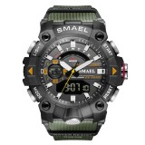 Ceas barbatesc Smael Militar Sport Analog Digital Quartz Verde