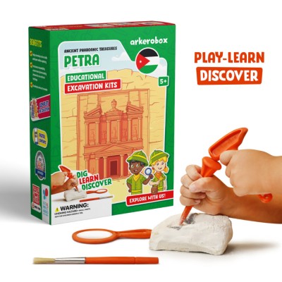 Arkerobox - set arheologic educational si puzzle 3d, petra foto