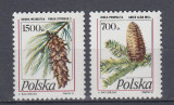 POLONIA 1991 CONIFERE SERIE MNH