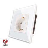 Cumpara ieftin Priza Inteligenta cu Protocol Zigbee si Monitorizare Consum cu Rama Din Sticla LUXION SmartElectro IntelligentHouse