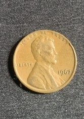 Moneda One Cent 1967 USA foto