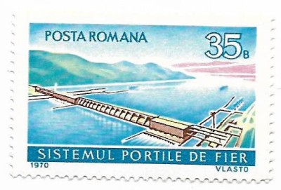 Romania (338) - Sistemul hidroenergetic Portile de Fier, 1970 - neobliterat foto