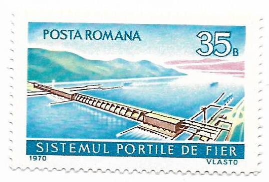 Romania (338) - Sistemul hidroenergetic Portile de Fier, 1970 - neobliterat