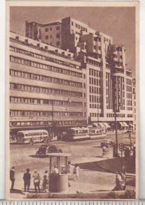 bnk cp Bucuresti - Hotelul de Stat Ambasador - uzata 1953 - Libraria noastra foto