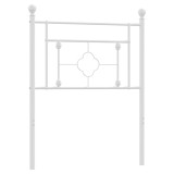 Cumpara ieftin Tablie de pat de schimb metalica, alb, 75 cm