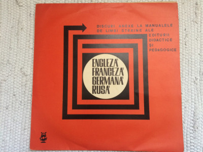 Disc Pentru Manualul De Limba Franceza Clasa a VI-a 1970 disc vinyl lp EXE 0484 foto