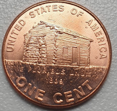 1 cent 2009 USA, Lincoln, unc, Birth and early Childhood, km#441 foto