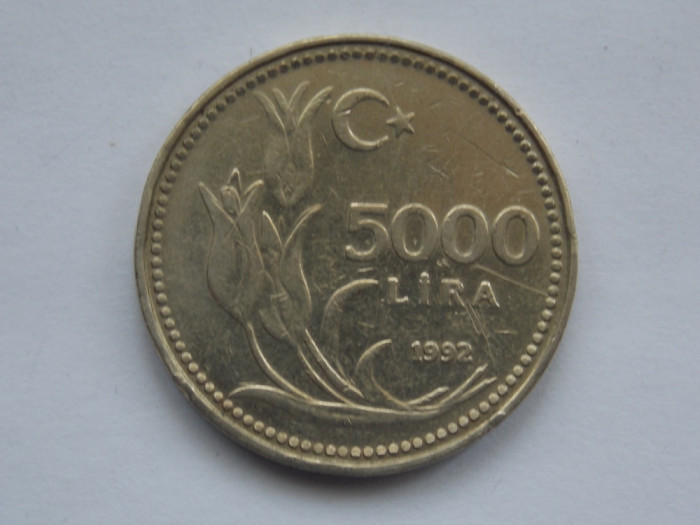 5000 LIRA 1992 TURCIA