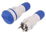 Conector alimentare AC tată-mamă 250VAC 16A